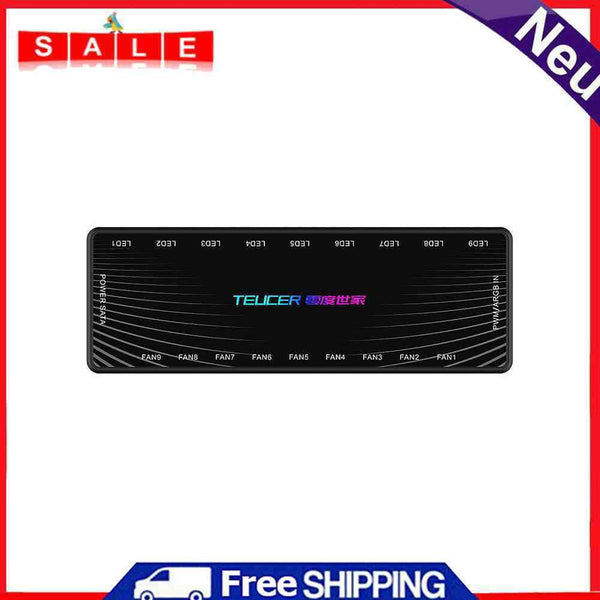 1 to 9 Cooling Fans HUB Splitter 4 Pin PWM PC 5V 3 Pin Motherboard Controller