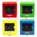 Money Boxes Combination Lock Coin Saving Storage Box Code Cash Case (Red)