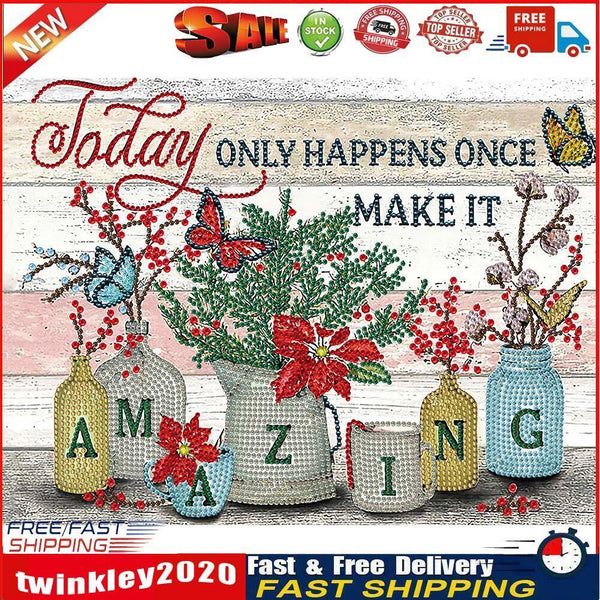 5D Diamond Painting Letters Partial Special Shape Drill DIY Mosaic (K013) Newly