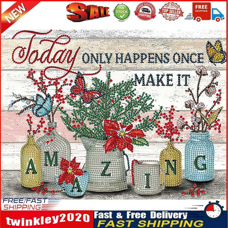 5D Diamond Painting Letters Partial Special Shape Drill DIY Mosaic (K013) Newly