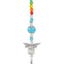Crystal Wind Chimes Pendant Butterfly Metal Hanging Outdoor Home Garden Decor