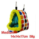 Hanging Thick Plush Parrot Tent Pet Hammock Bird Nest Cage Hamster Sleep Bag
