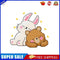 25x20cm DIY Cross Stitch 11CT Stamp Kit Needlework (Sleeping Animals)