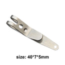 Mini Pocket Bag Suspension Clip Stainless Steel with Key Chain Carabiner