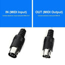 USB In-Out Interface Cables Adapter For Keyboard Electronic Music Drums N7K5