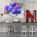 Colorful Flower Frameless Picture Oil Paint By Numbers Hand Painted Picture