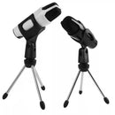 Mini Portable Table Microphone Tripod Zinc Alloy Mic Stand Bracket Desktop Adjustment