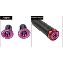 MEROCA 2pcs Bicycle Bar Grips End Cap MTB Bike Handlebar End Plug (Purple) Newly