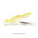 Plastic Musical Note Letter Paper Clip Piano Sheet Spring Holder (Yellow)