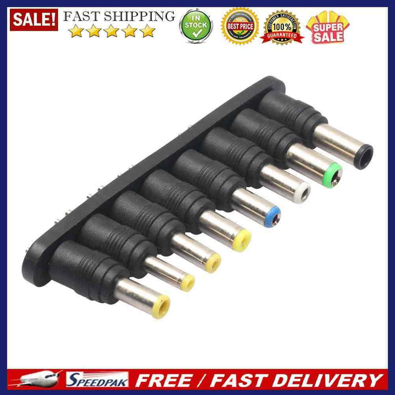 1Set 8Pcs Universal 2Pin Plug Charger Tip AC/DC Power Adapter for Notebook