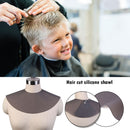 Haircut Shawl Neck Cape Silicone Neck Shield for Hair Coloring (Black) Newly