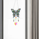 2X Diamond Painting Butterfly Crystal Light Catcher DIY Hanging Wind Chime