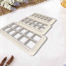 3Pcs Geometry Square Cookie Cutter Cake Mold Fondant Decorating Tool. W4W3