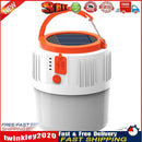 V65 Solar LED Camping Light USB Rechargeable Lantern Outdoor Tent Lamp (A) Newly