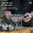 Outdoor gas windproof camping stove windscreen stainless oven windscreen