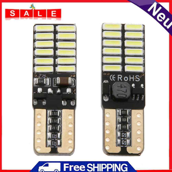 VODOOL 2ST Car Light T10 Led 4014 24 SMD LED Car Wide Lightweight Numbershi