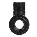 G1/4 Vent Valve Aluminum Handle Double Inner Teeth Waterway Control(Black)