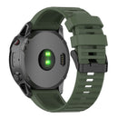Silicone Watch Strap Bracelet for Garmin Fenix 6X/Fenix 6X Pro (Army Green)