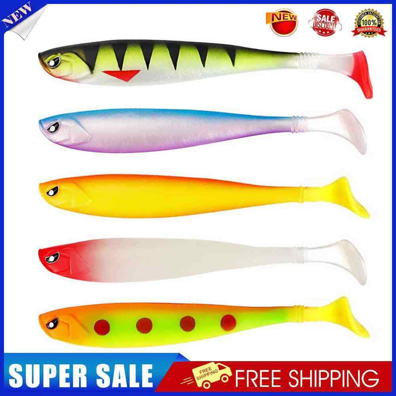 5pcs 12cm/10g Soft Lure Fishing Baits Artificial Bionic Fishing Crankbait
