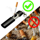 2pcs Portable Pocket Ashtray Ash Holder Smoking Ash Tray w/Keychain (Black)
