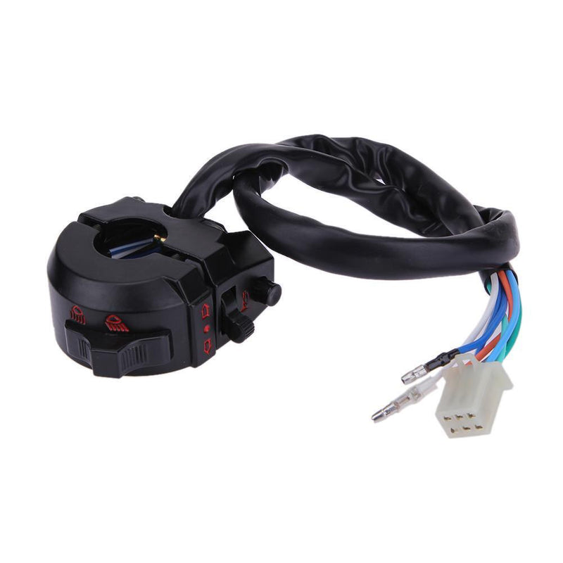 Dual Sport Aluminum Shell Left Switch Light Indicator Horn Car Styling for H