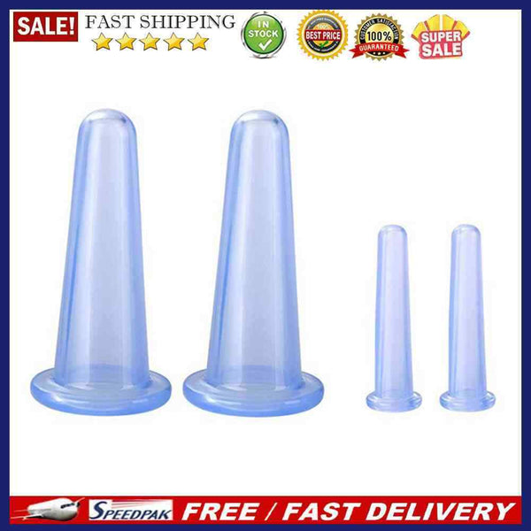 4pcs Anti Cellulite Vacuum Cupping Can Cupping Therapy Relieve Pain Suction Cup