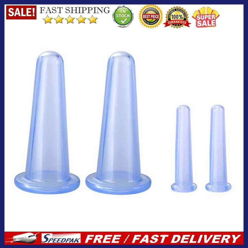 4pcs Anti Cellulite Vacuum Cupping Can Cupping Therapy Relieve Pain Suction Cup