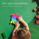 Silicone Push Bubble Colorful Turtle Sensory Toys Autism Stress Reliever