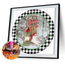 5D DIY Full Round Drill Diamond Painting Kit Christmas Wreath Drawing Ornamen