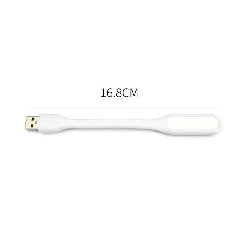 LED USB Lamp Mini Portable Laptop Book Reading Desk Night Lighting (White) Newly