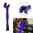 Blue Motorcycle Bicycle Cleaning Brush Chains Crankset Tooths Wheel Tool Cleaner