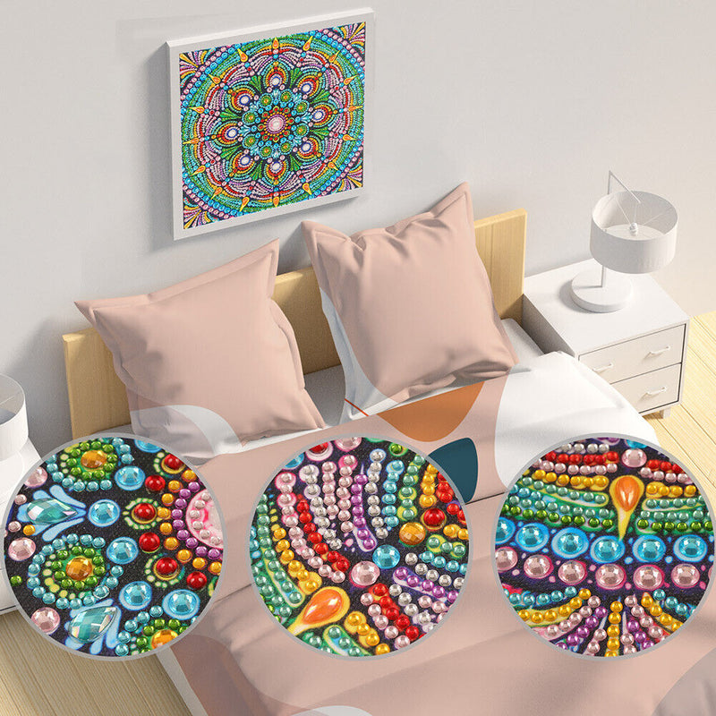 DIY 5D Mandala Flower Part Drill Special Shape Diamond Painting Kit (UP151)