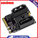 Converter Adapter Cards SSD M.2 A/E Key NGFF to 2 Port SATA3.0 Expansion Card
