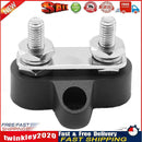 Bus Bar Terminal Block Heavy Duty Dual M6 Power Distribution Stud (Black) Newly