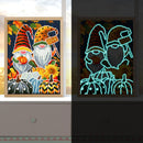 5D DIY Full Round Drill Diamond Painting Gnomes Luminous Rhinestone Draw Pict