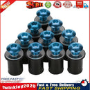 10pcs 5mm/0.20in Motorcycle Windscreen Windshield Bolt Screw Kit (Blue) Newly