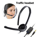 Service Headphone Telephone Wired Phone Headset Retractable Headband for Phones