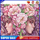 DIY Oil Paint by Numbers Girl Flower Coded Hand Painted Acrylic Drawing Kit