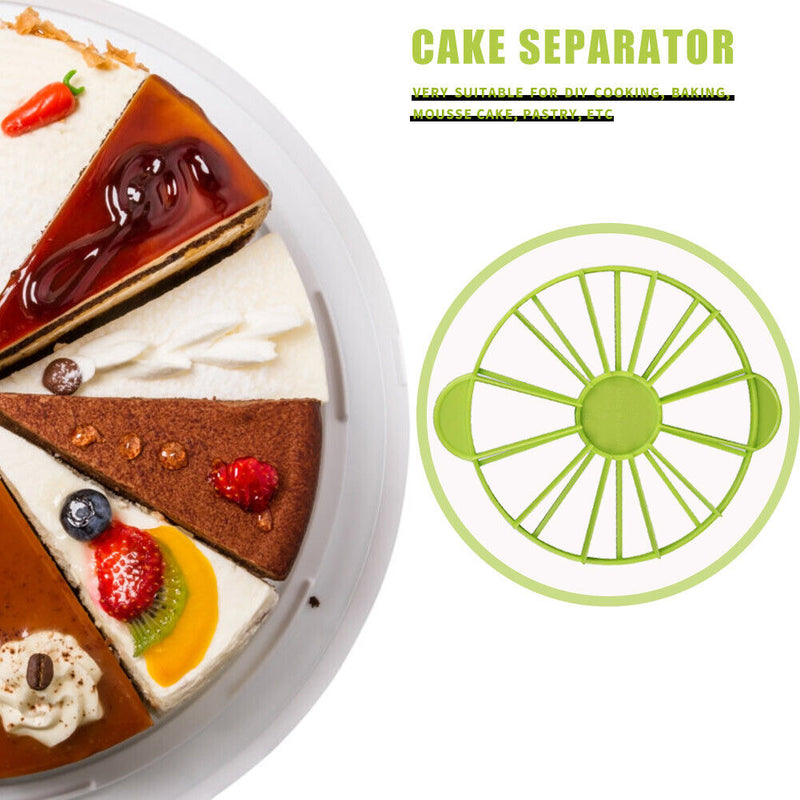 10/12 Slices Cake Equal Portion Cutter Round Bread Dessert Mousse Divider