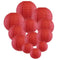 4 inch Round Chinese Paper Lantern DIY Paper Ball Lamp Party Decor (Red) Newly