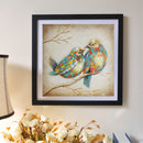 5D DIY Full Drill Diamond Painting 2 Birds Cross Stitch Embroidery Ornament