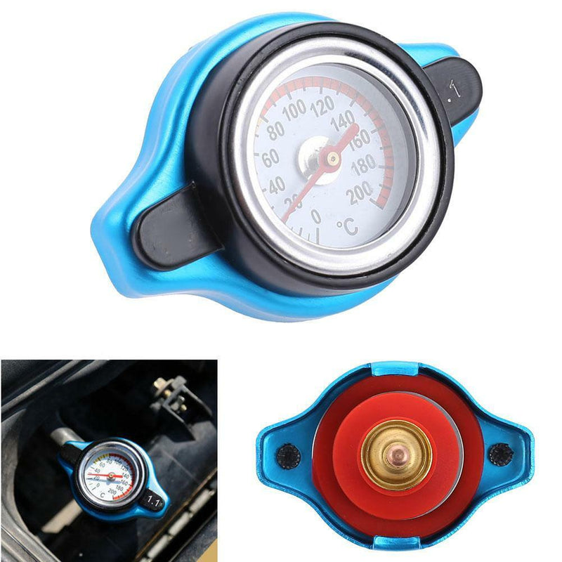 Small Head Car Radiator Cap Water Temp Meter Thermostatic Gauge (1.1Bar)