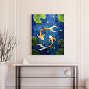 Goldfish in the Pond Oil Paint By Numbers DIY Canvas Wall Art Picture Home