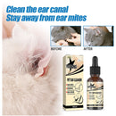 Cat Dog Ear Cleanser Anti Mites Cleaning Ear Wax Relieve Itching Ear Care