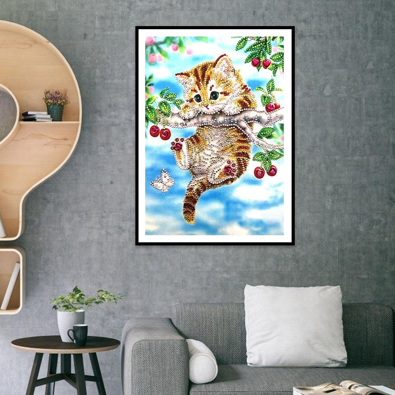 5D DIY Special Shaped Diamond Painting Animals Cross Stitch Kits (EF300)