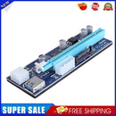 6 Pin PCI Express Riser Card 1x to 16x USB 3.0 Cable with Light for Miner