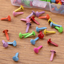 200pcs Scrapbook Embellishment Fastener Brad DIY Metal Craft Decor Accessories