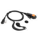 Dual PTT 2pin K-type Earpiece Headset for Kenwood Baofeng Radio Walkie-Talkie