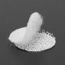 500 Pairs Double-sided Adhesive Fastener Tape Hooks Loops Disks White 20mm Newly