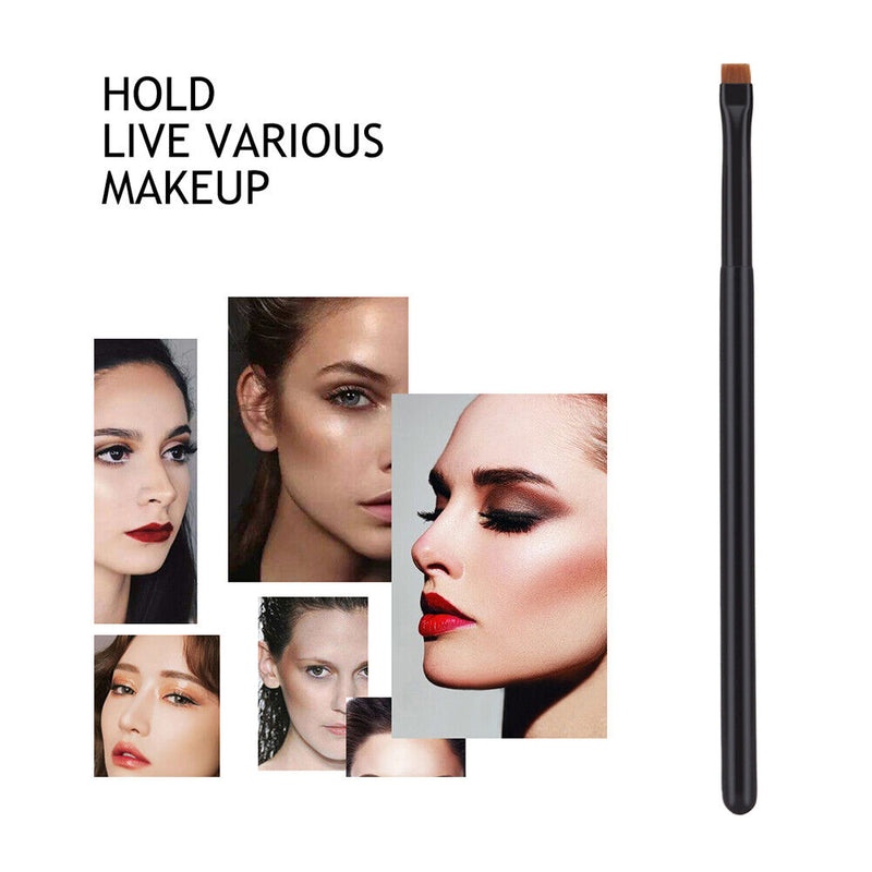 Professional Fine Makeup Brush Black Flat Fine Eyeliner Eyebrow Make Up Brush